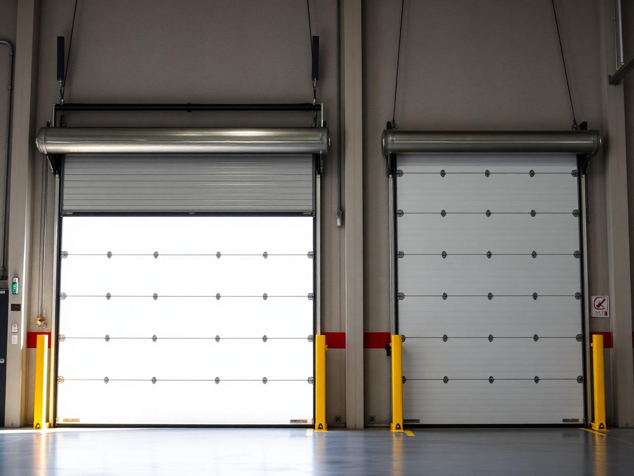 Commercial rolling steel overhead doors